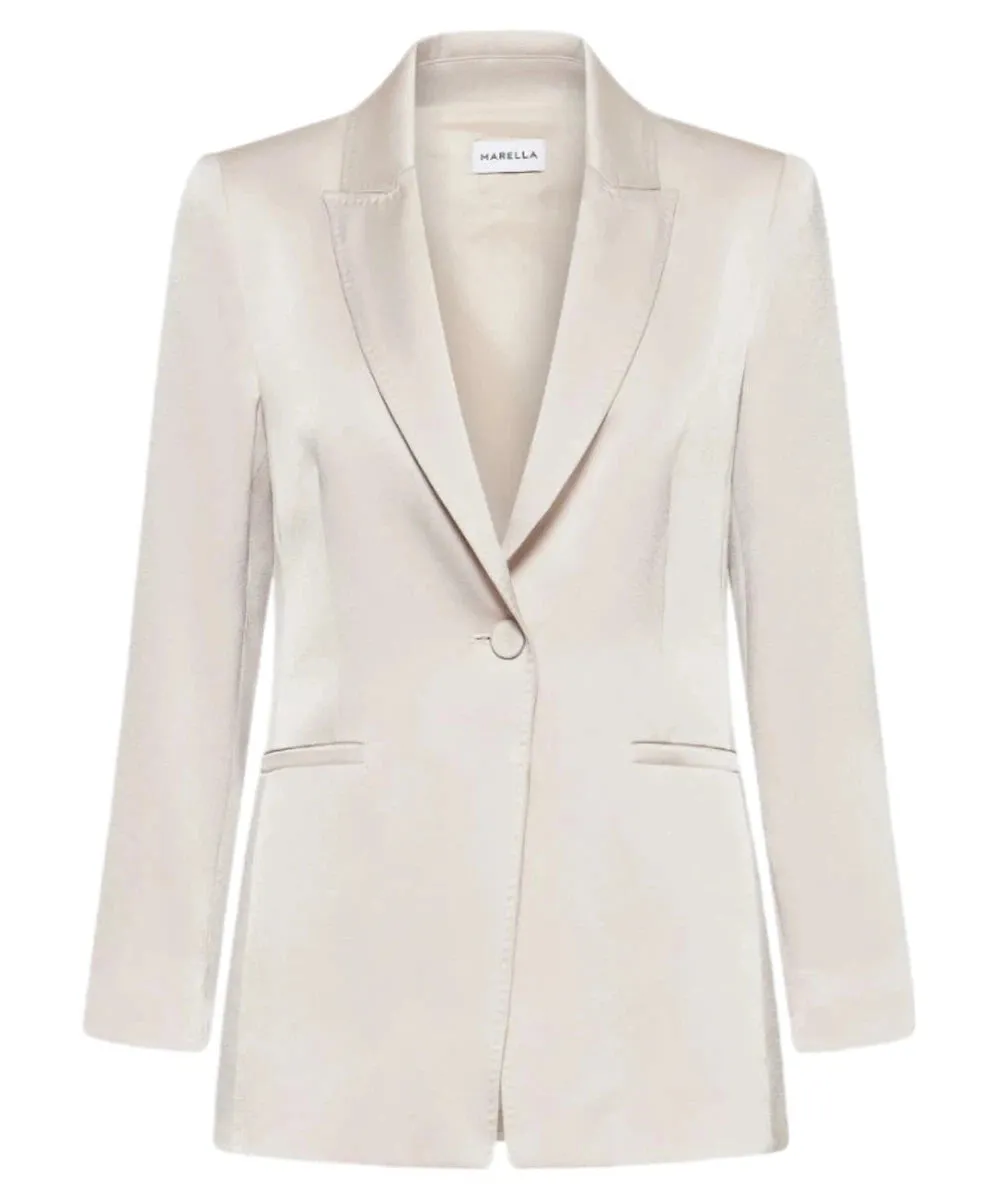 Blazer in Satin Carrara