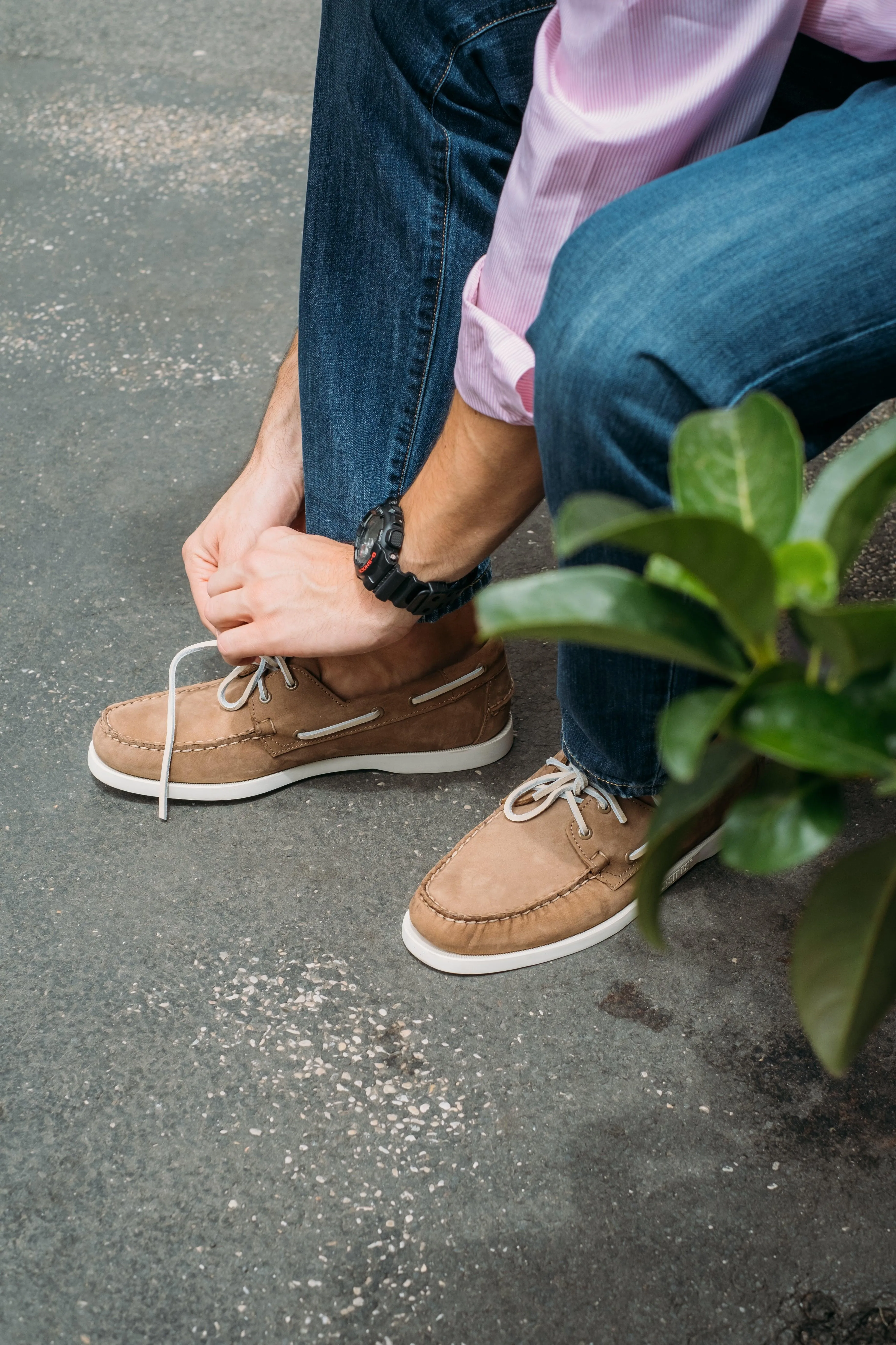 Docksides Portland Nubuck Brown Taupe