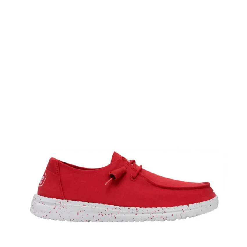 DUDE MOCASSINO WENDY SLUB CANVAS W 40063/610 ROSSO