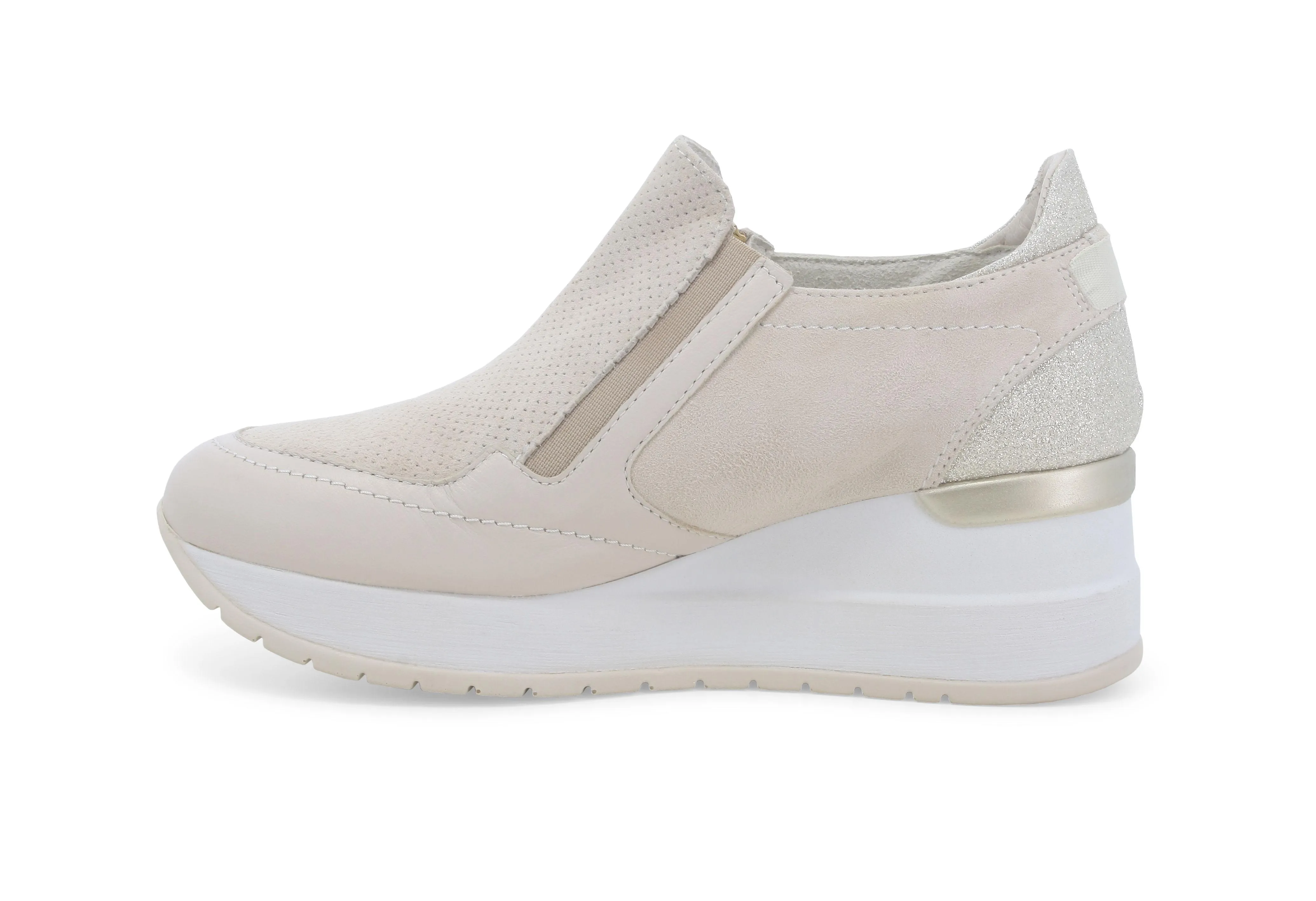 Melluso Donna Scarpe Slip-on con una Zip tomaia Pelle