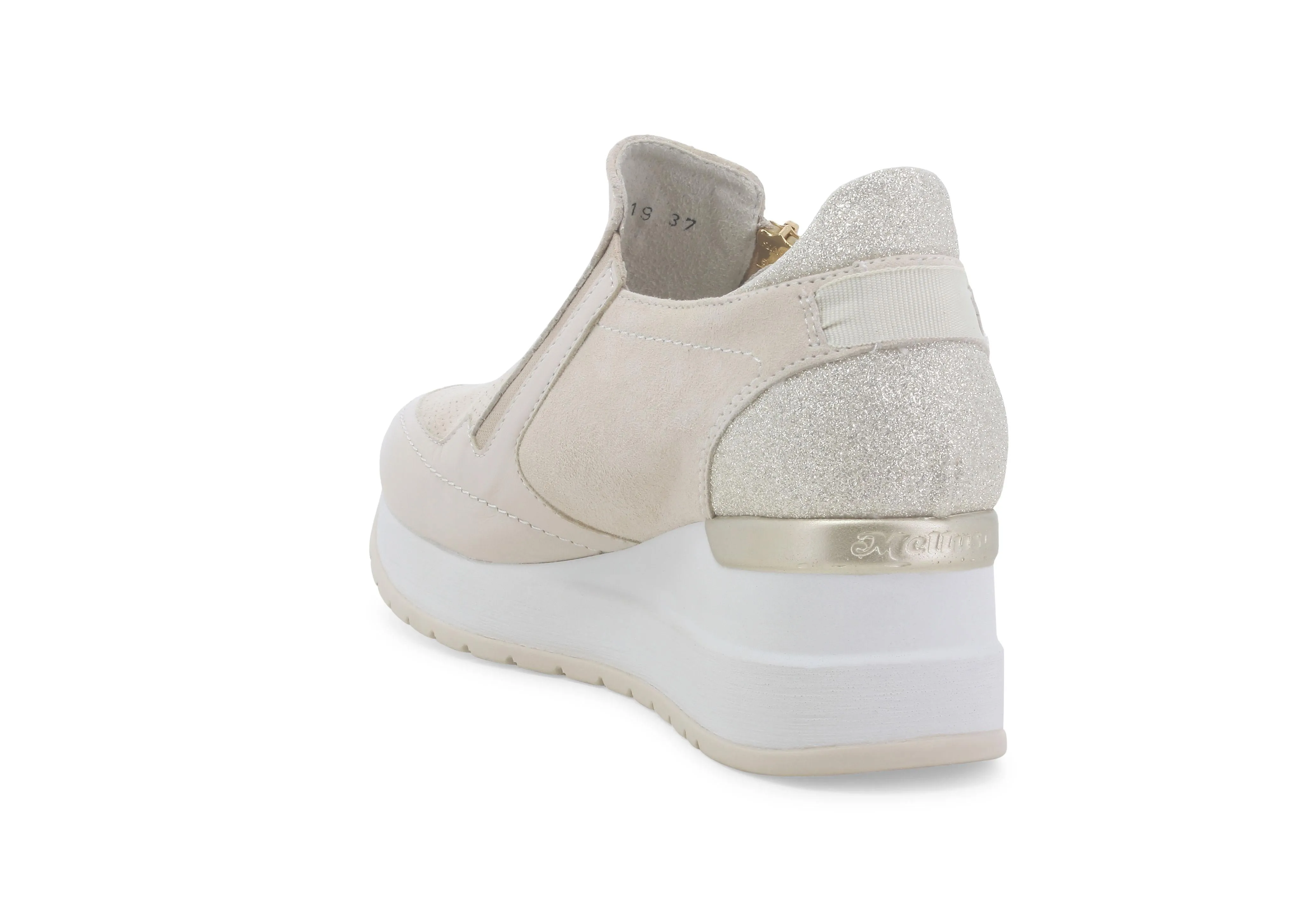 Melluso Donna Scarpe Slip-on con una Zip tomaia Pelle