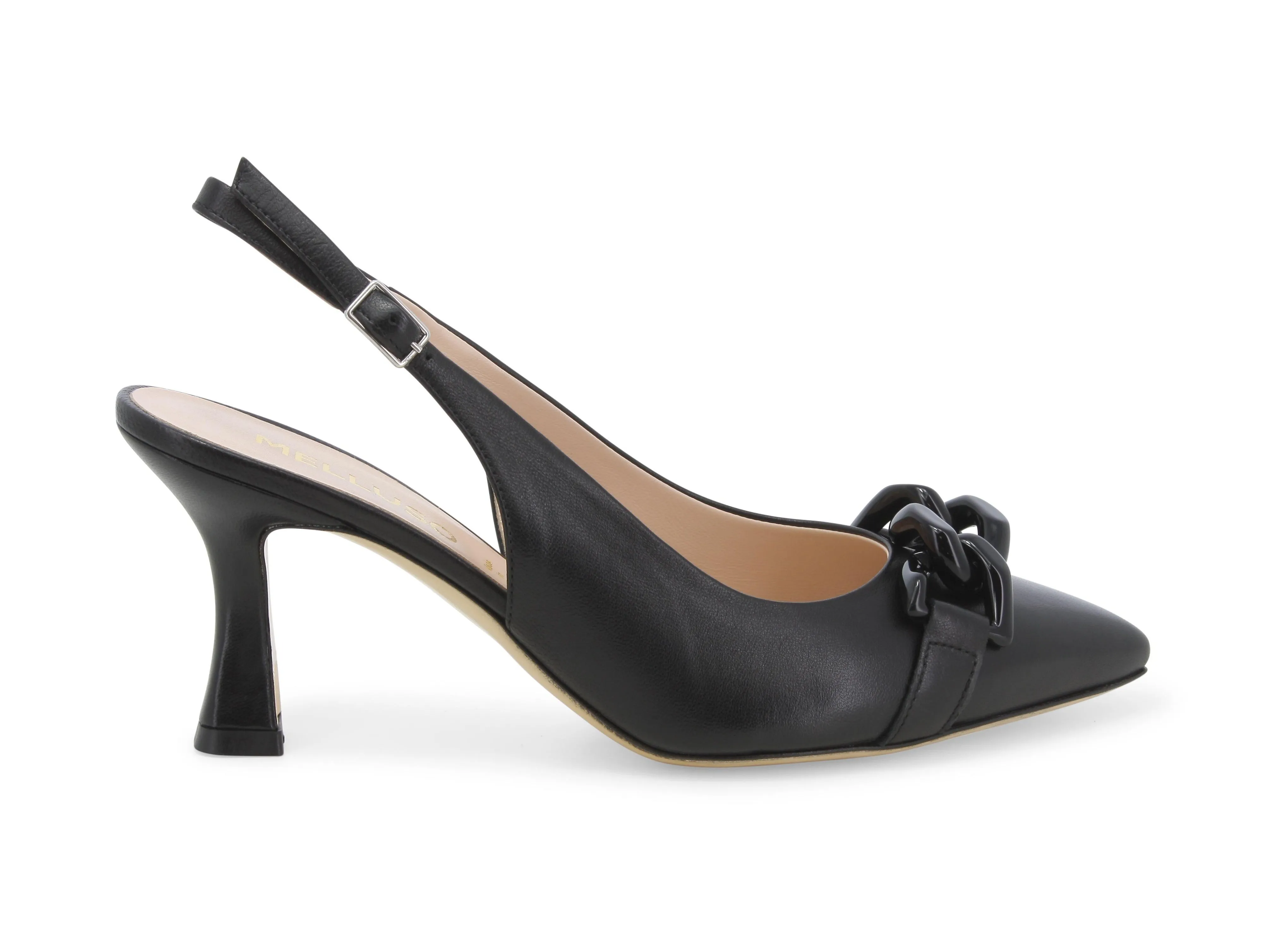 Melluso Slingback Tacco Alto Elegante in Pelle liscia