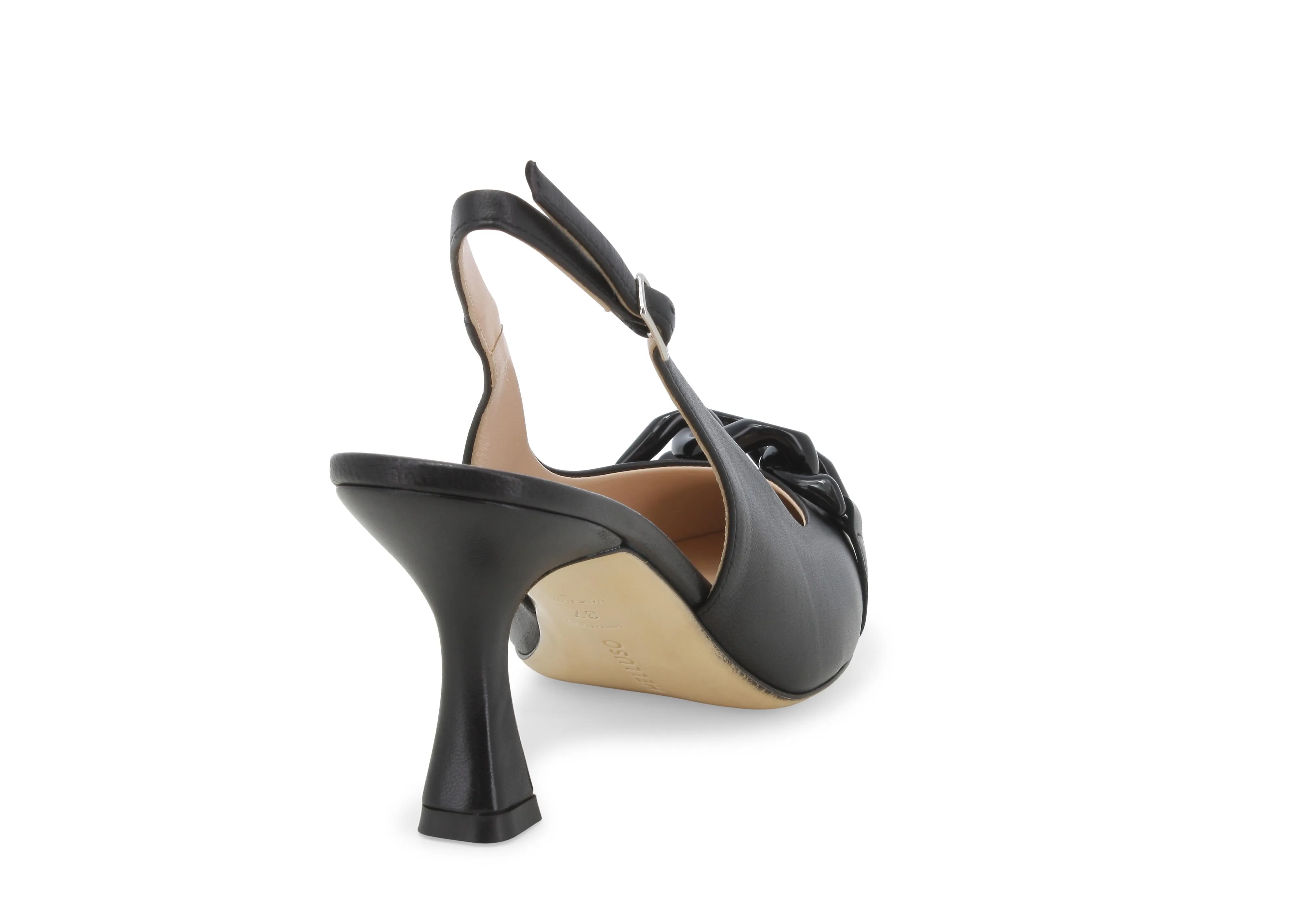 Melluso Slingback Tacco Alto Elegante in Pelle liscia