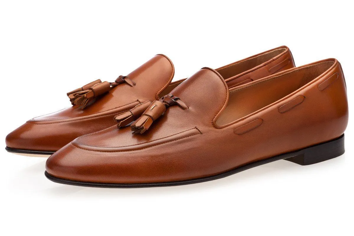 Scarpe - PHILIPPE NAPPA COGNAC LOAFERS