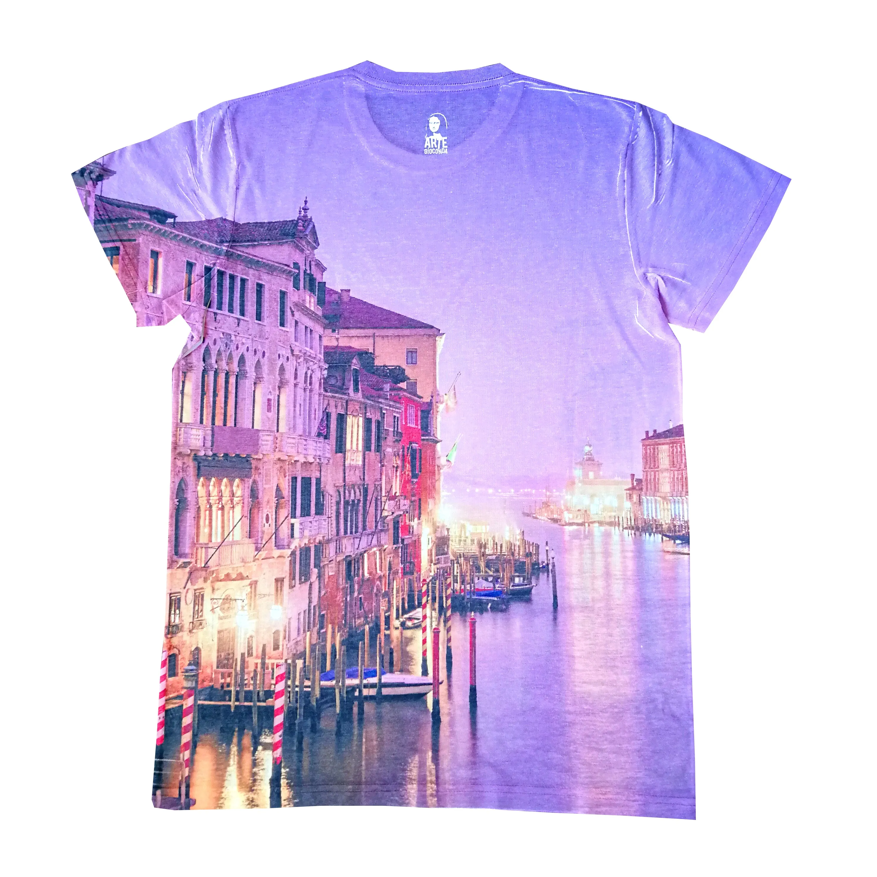 T-shirt VENEZIA, Canal Grande | Stampa all-over, Idea regalo, Fotografia ad alta definizione, dettagli sorprendenti.